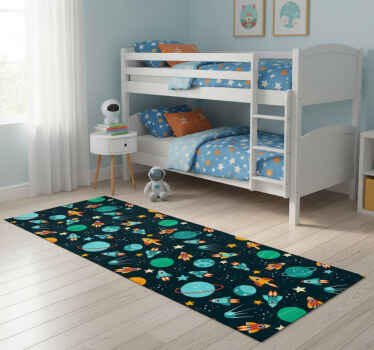 Bedroom vinyl rug for a charming kids' space - TenStickers