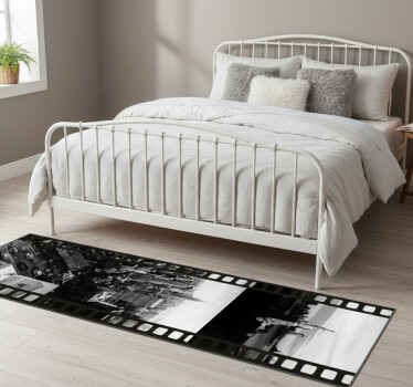 Bedroom vinyl rug nyc photo tape collage - TenStickers