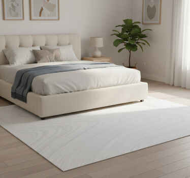 Bedroom vinyl rug in white marble with gray stripes - TenStickers