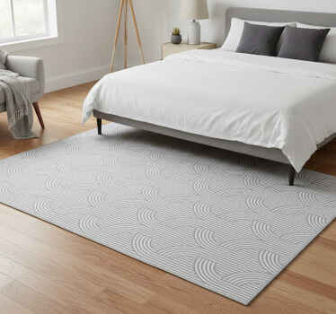 Bedroom vinyl rug modern minimalist grey wallpaper - TenStickers