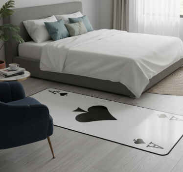 Bedroom vinyl rug ace of spades - TenStickers