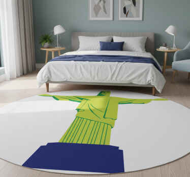 Tapis vinyle chambre christ rédempteur - TenStickers