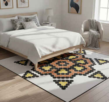 Tapis vinyle chambre sol huichol - TenStickers
