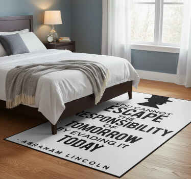 Tapis vinyle chambre responsabilité d'abraham lincoln - TenStickers