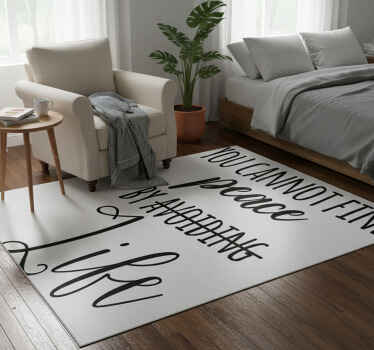 Tapis vinyle chambre virginia woolf paix - TenStickers