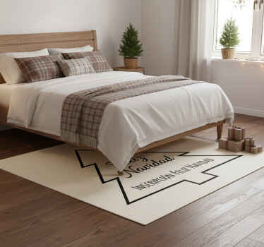 Tapis vinyle chambre joyeux noël - TenStickers