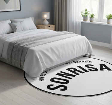 Tapis vinyle chambre sourire - TenStickers