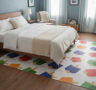 Tapis vinyle chambre toupie - TenStickers