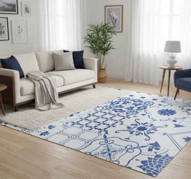 Vinyl tapijt scandinavisch nordic tegels - TenStickers
