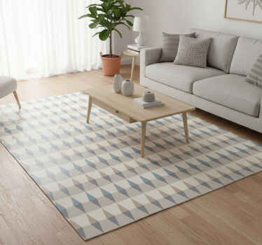 Vinyl tapijt scandinavisch geometrisch blauw hemel - TenStickers