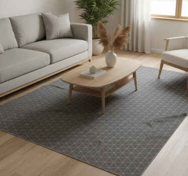 Vinyl tapijt scandinavisch minimalistisch hexagonaal japandi - TenStickers