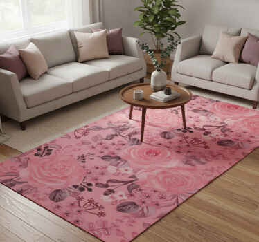 Nature vinyl rug harmony blooms - TenStickers