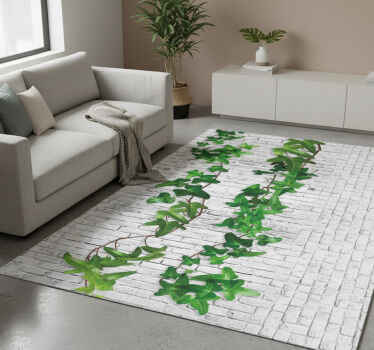 Nature vinyl rug ivy wall - TenStickers