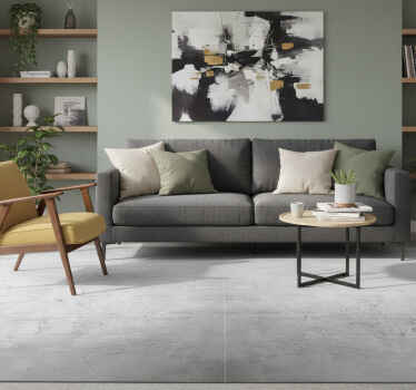 Alfombra vinílica vintage estilo concreto gris crudo - TenVinilo