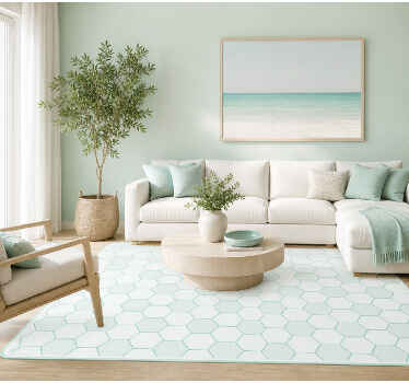 Tapis vinyle design mosaïque carreaux colorés - TenStickers