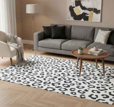 Vinyl teppich tiere schwarz leopard - TenStickers
