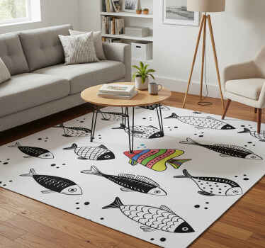Vinyl teppich tiere gegen den strom - TenStickers
