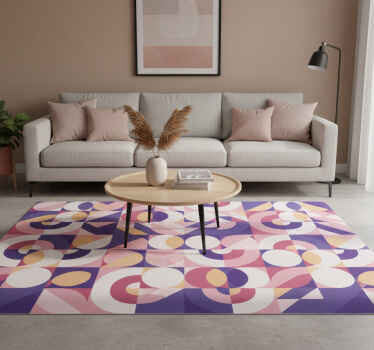 Tappeto vinile moderno arte geometrica astratta - TenStickers