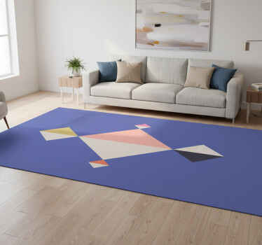Tappeto vinile moderno arte a motivi geometrici - TenStickers
