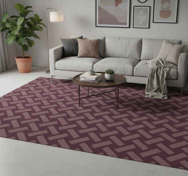 Alfombra vinílica textura patrón cuadrado púrpura - TenVinilo