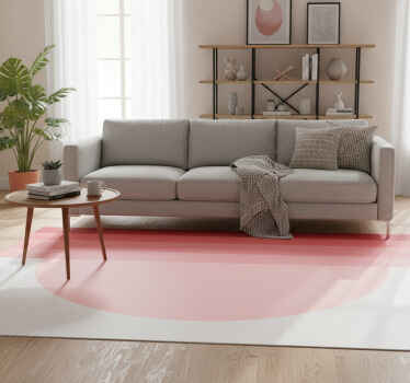 Vintage vinyl rug pink 70s sunset design - TenStickers