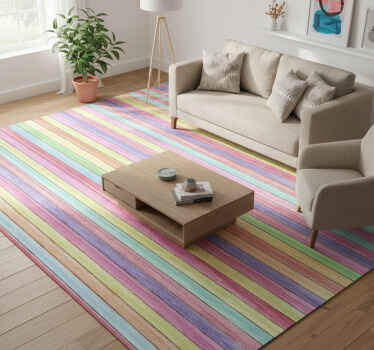 Alfombra vinílica imitación tablones de madera - TenVinilo