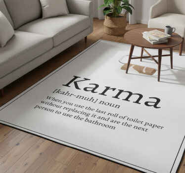 Vinyl teppich spruch karma definition - TenStickers