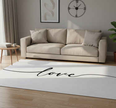 Vinyl teppich spruch liebeswort - TenStickers