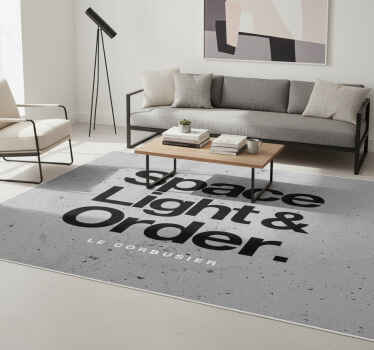 Vinyl teppich spruch le corbusier braucht - TenStickers