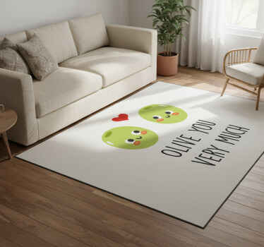Vinyl teppich spruch lustiger spruch mit oliven - TenStickers