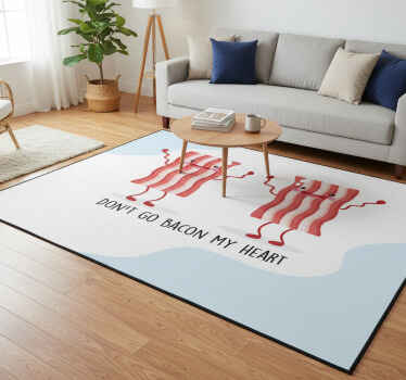Vinyl teppich spruch lustiger spruch mit bacon - TenStickers