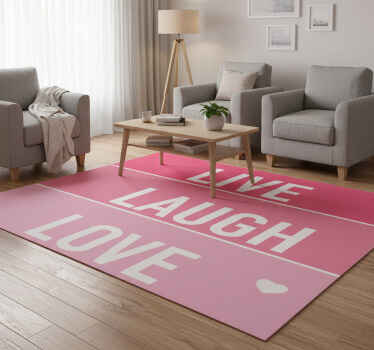 Vinyl teppich spruch einfache zitate pink - TenStickers
