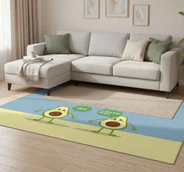 Vinyl teppich spruch avocado gute fett aussage - TenStickers