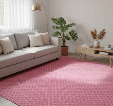 Vinyl teppich textur mit pinkem geometrischem hexagonmuster - TenStickers