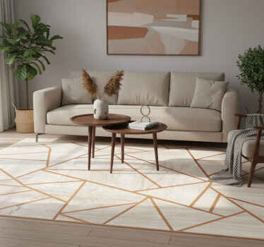 Vinyl teppich textur nussbaum holz geometrisches muster - TenStickers