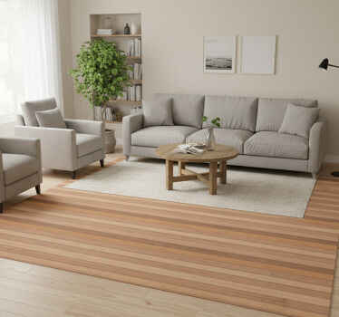Vinyl teppich textur elegante rustikale holzplanken - TenStickers