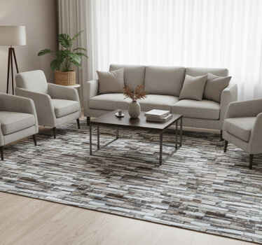 Vinyl teppich textur elegante graue steinoptik - TenStickers