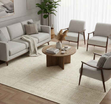 Vinyl teppich textur beige raffia - TenStickers