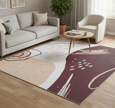 Vinyl teppich geometrisch mit pastellformen - TenStickers