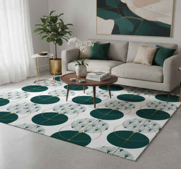 Geometrik pvc halı glamour tarzı geometrik sanat - TenStickers