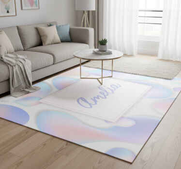 Geometrik pvc halı kişiselleştirilmiş gradyan akış - TenStickers