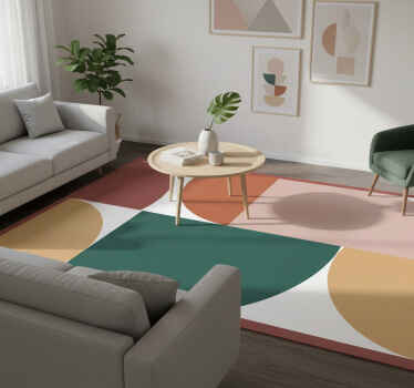 Vinyl teppich geometrisch abstraktes muster kunst - TenStickers