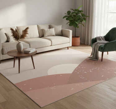 Geometrischer vinyl teppich morgendämmerung kunst - TenStickers