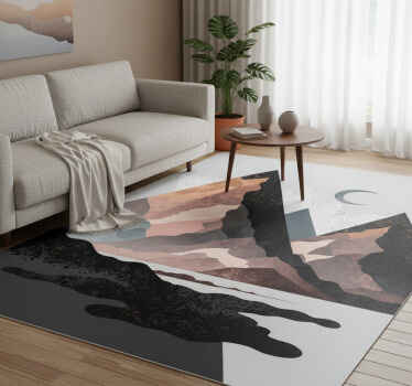 Vinyl teppich geometrisch nordische geometrische berge - TenStickers