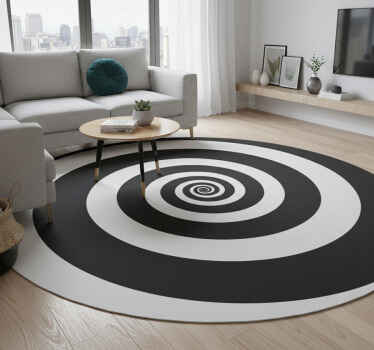 Vinyl teppich geometrisch spiralbewegung - TenStickers
