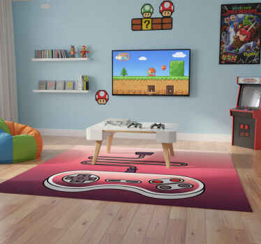 Kids remote console game vinyl rug - TenStickers