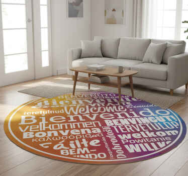 Welcome to your entrance hall vinyl rug - TenStickers