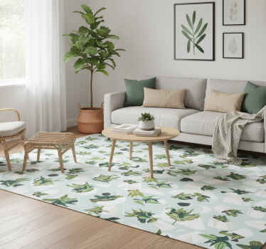 Vinyl teppich wohnzimmer grüner kaktus - TenStickers