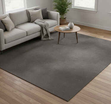 Grey vinyl rug in cracked pepper color - TenStickers