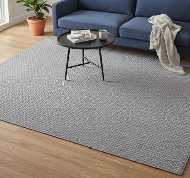 Grey vinyl rug in medium grey shade - TenStickers